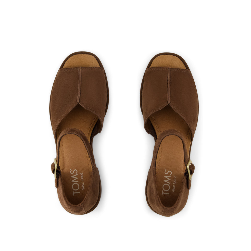 Ines Heel - Hot Cocoa Kid Suede Top View