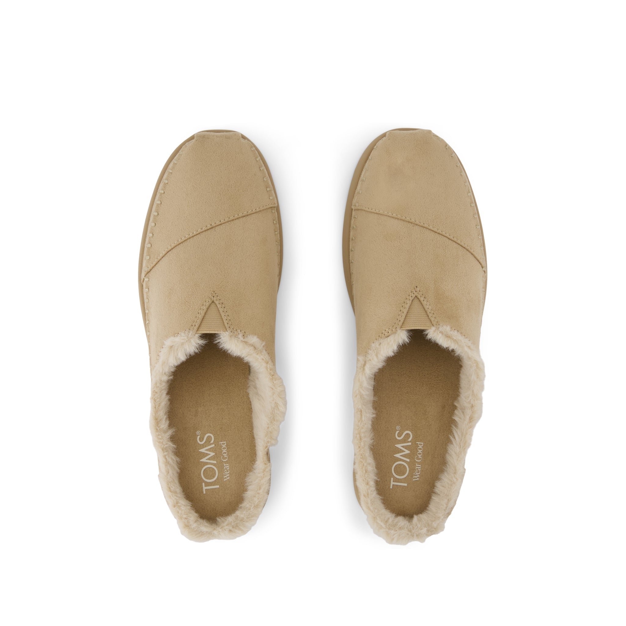 Alpargata Ease Mule - Taupe Microsuede Top View
