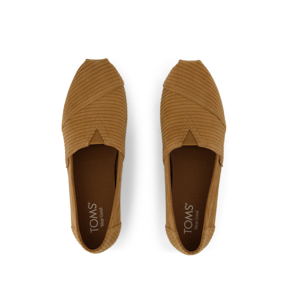 Alpargata Classic - Tan Cordurory Top View