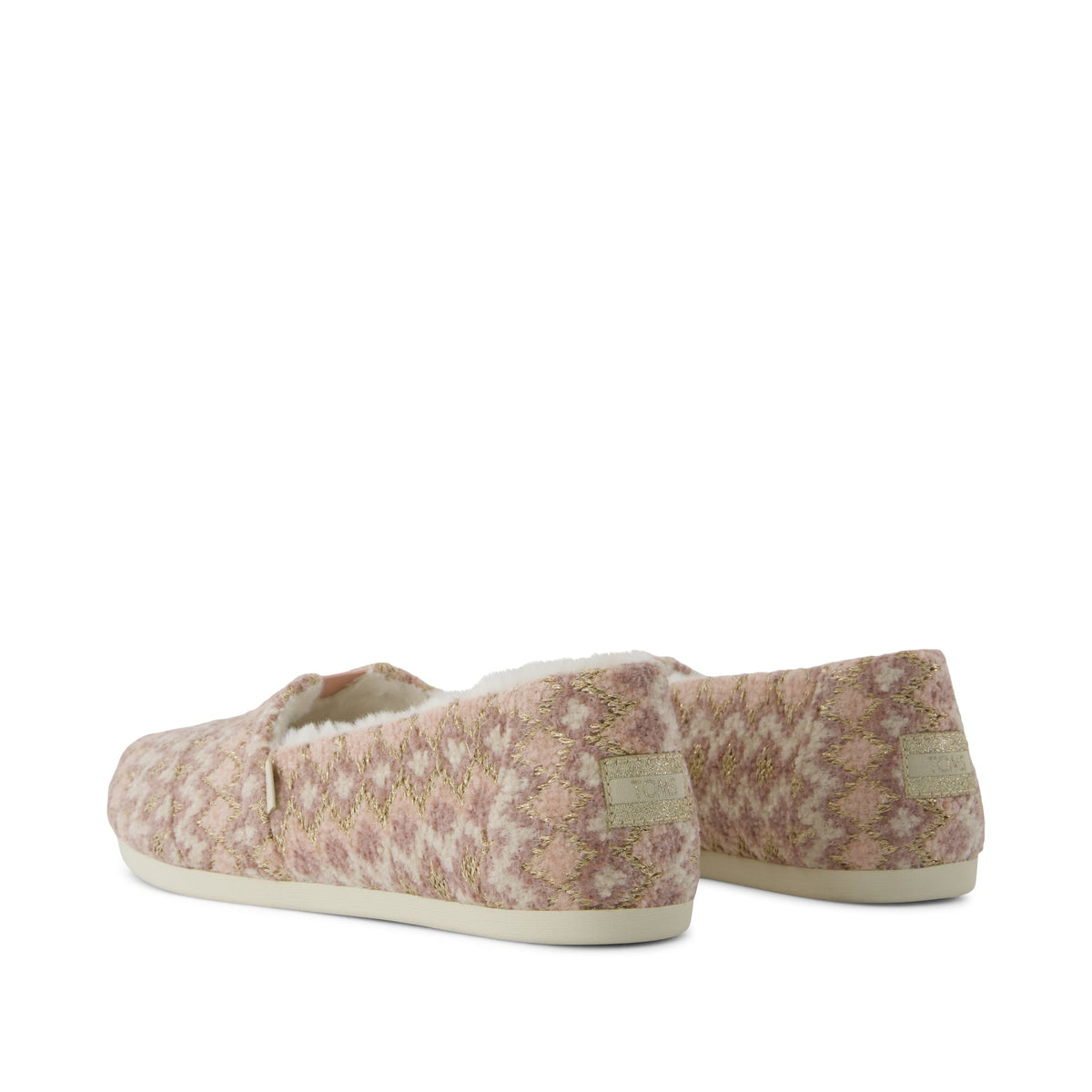 Alpargata Classic - Cozy Metallic Knit Back View