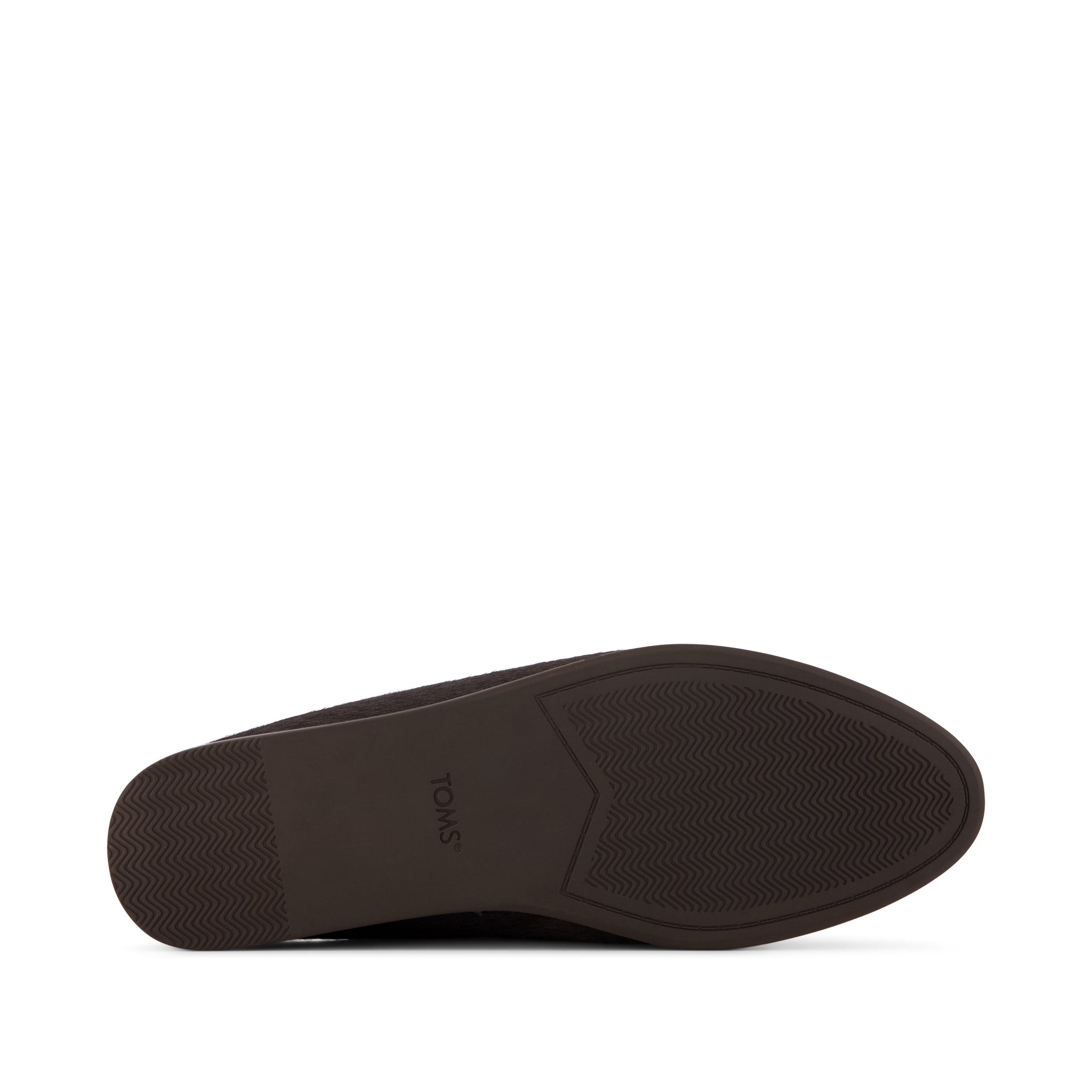 Amelia Mule - Chocolate Brown Hair Leather Bottom Sole View