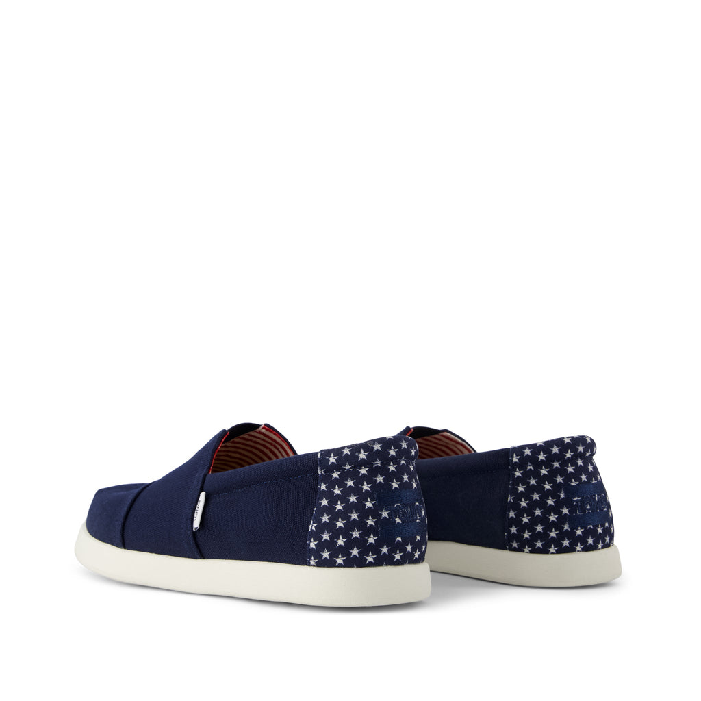 Alp FWD - Navy Stars Canvas Back View