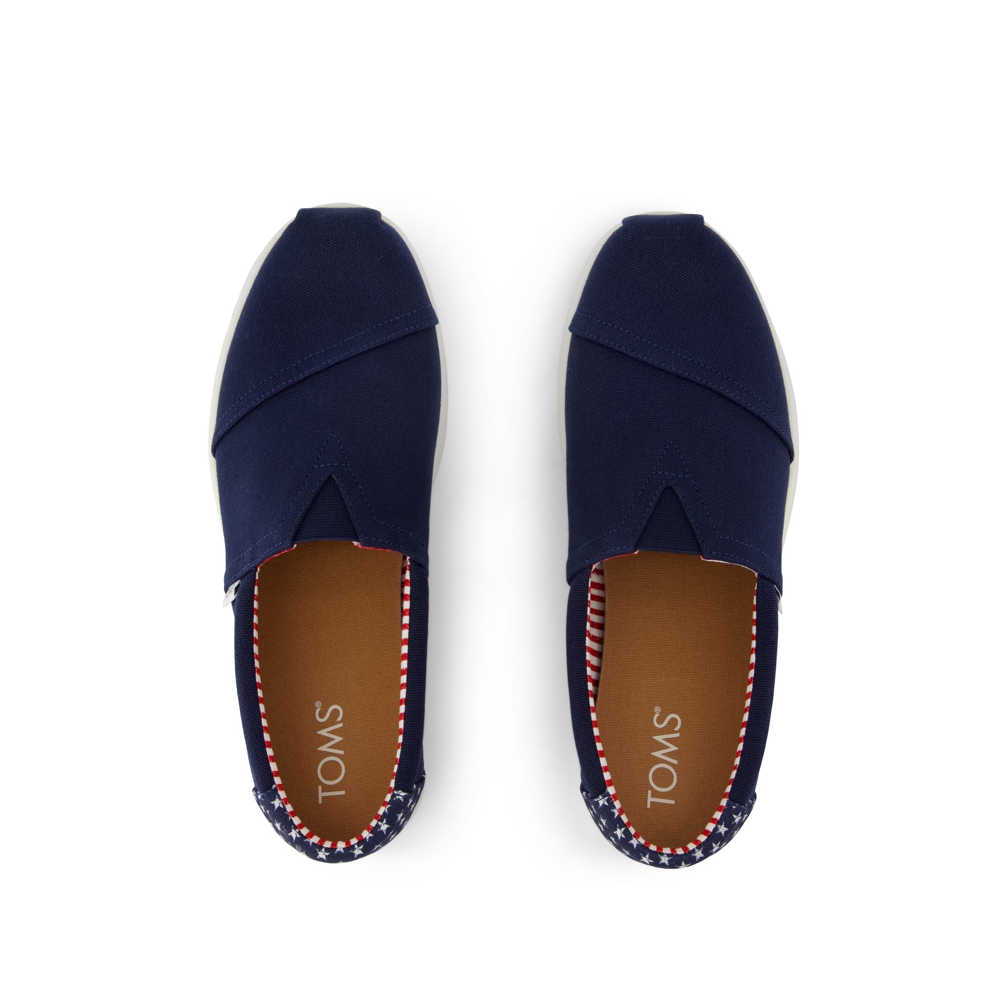Alp FWD - Navy Stars Canvas Top View