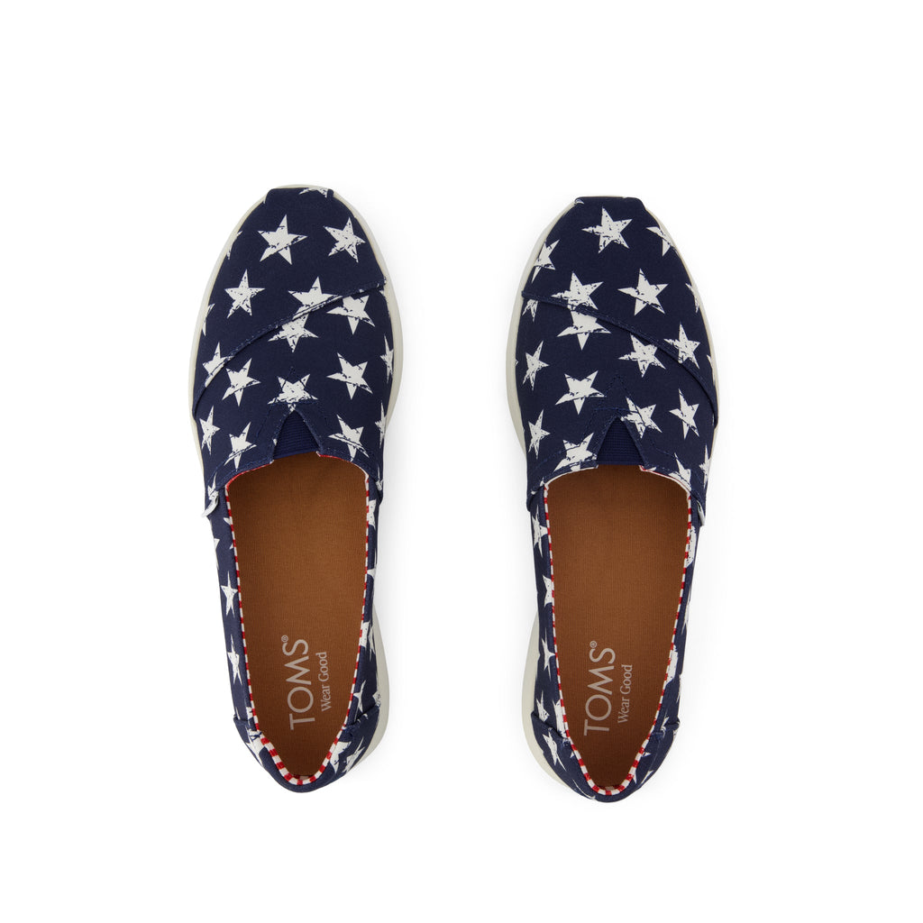 Alpargata Plus - Navy Stars Canvas Top View