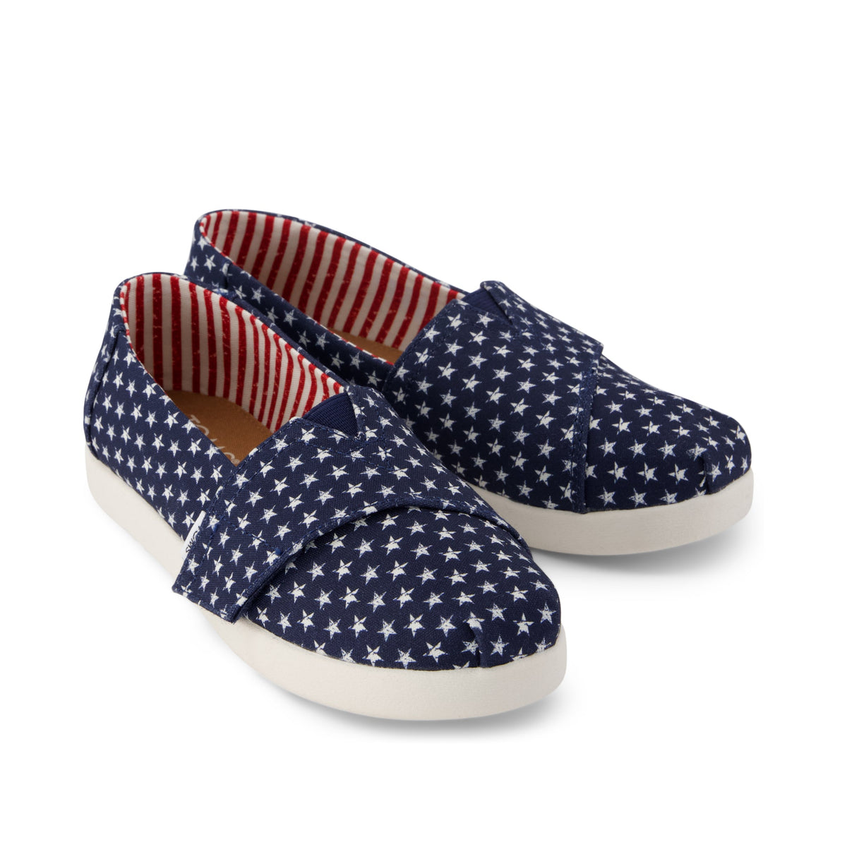 Alpargata Classic Kids Shoe - Navy Stars Canvas Front View