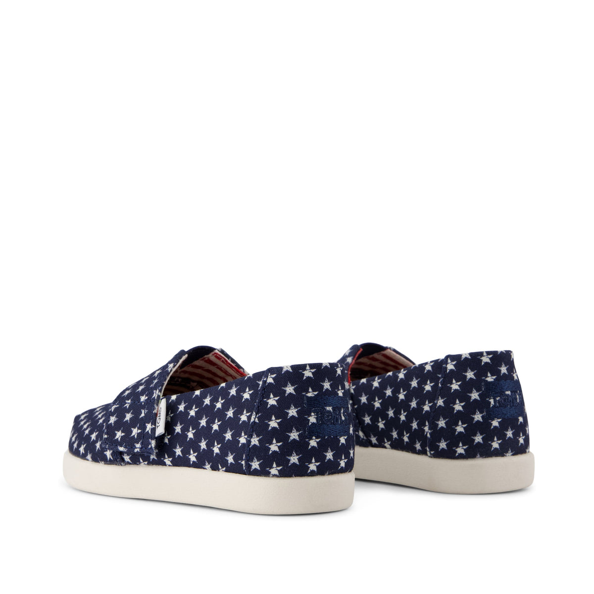 Alpargata Classic Toddler Shoe - Navy Stars Canvas Back View