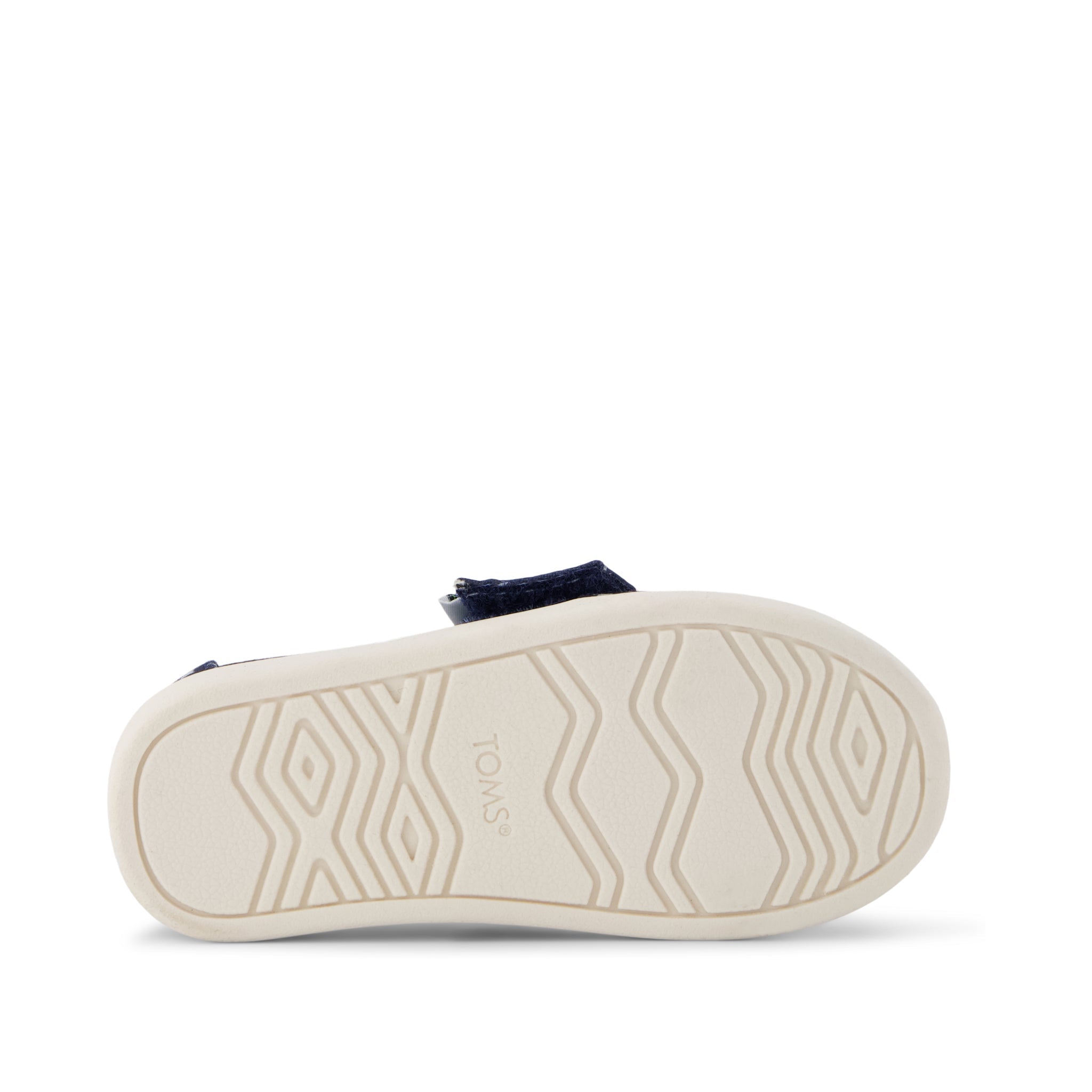 Alpargata Classic Toddler Shoe - Navy Stars Canvas Bottom Sole View