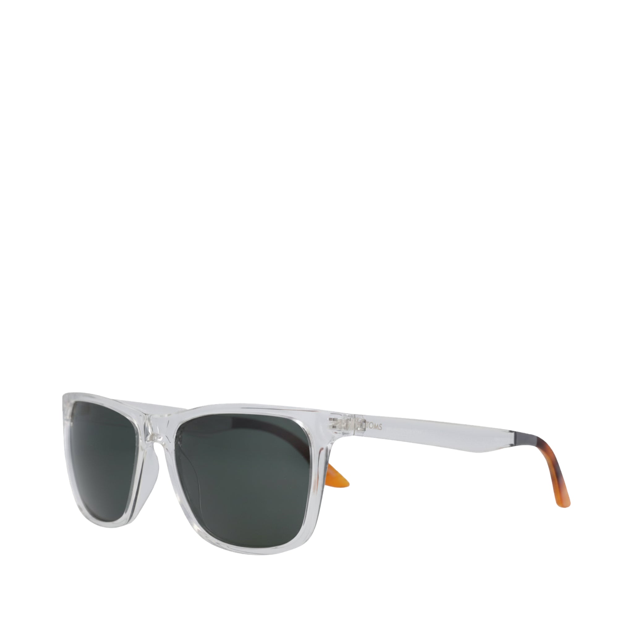 Roman Traveler Sunglasses - Clear-Blue Side Angle View