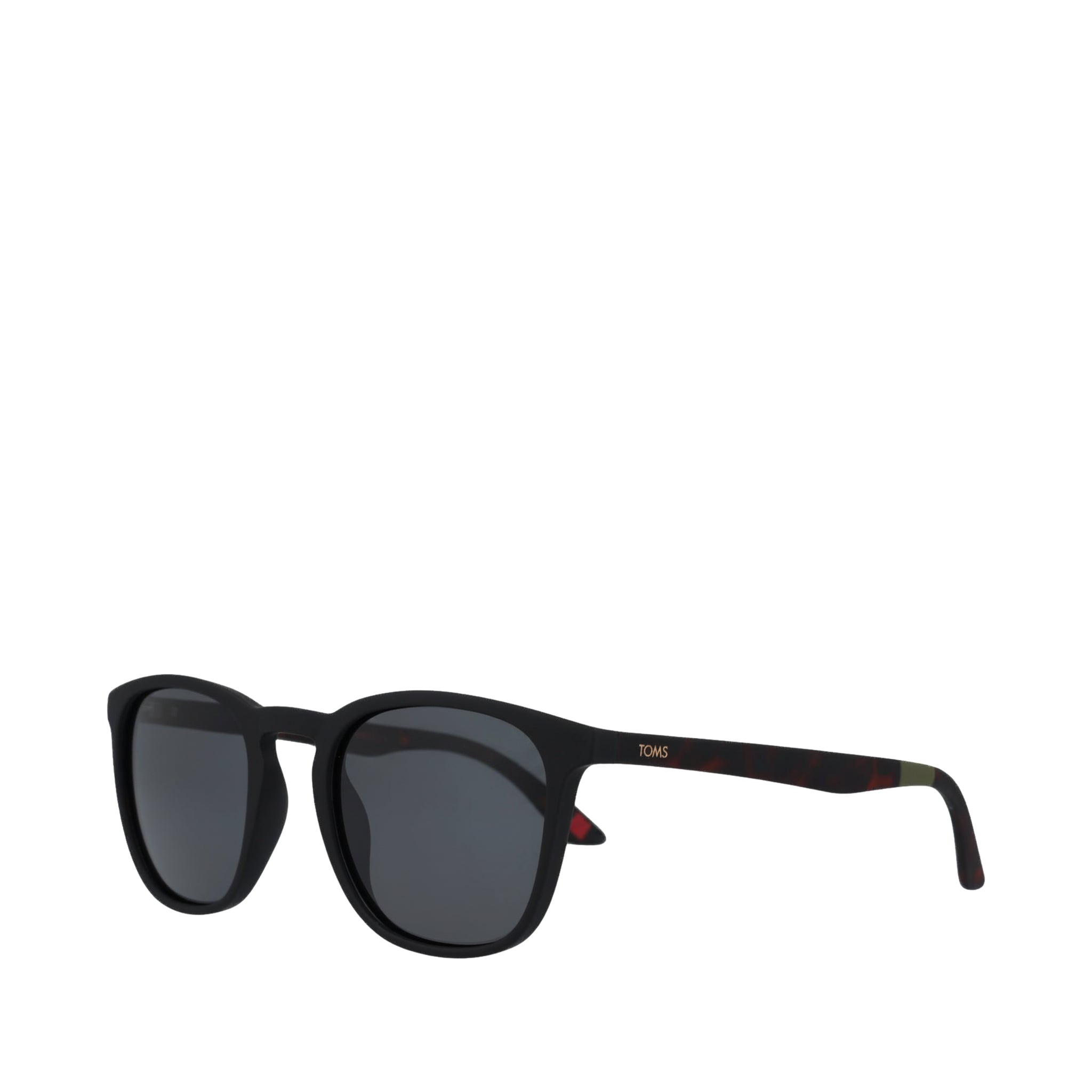 Silas Traveler Sunglasses - Black-Grey Side Angle View