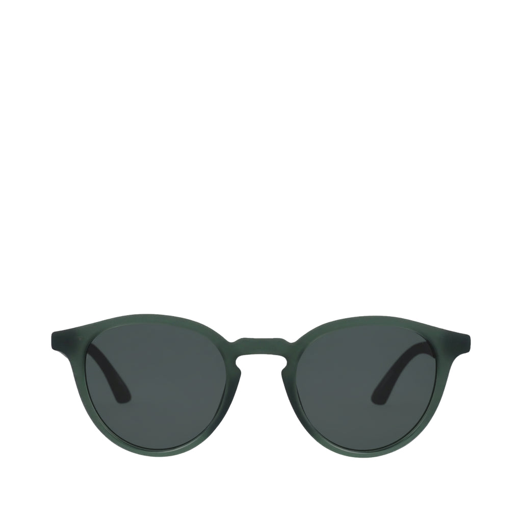 Jasper Traveler Sunglasses - Spruce Crystal-Bottle Green Front View