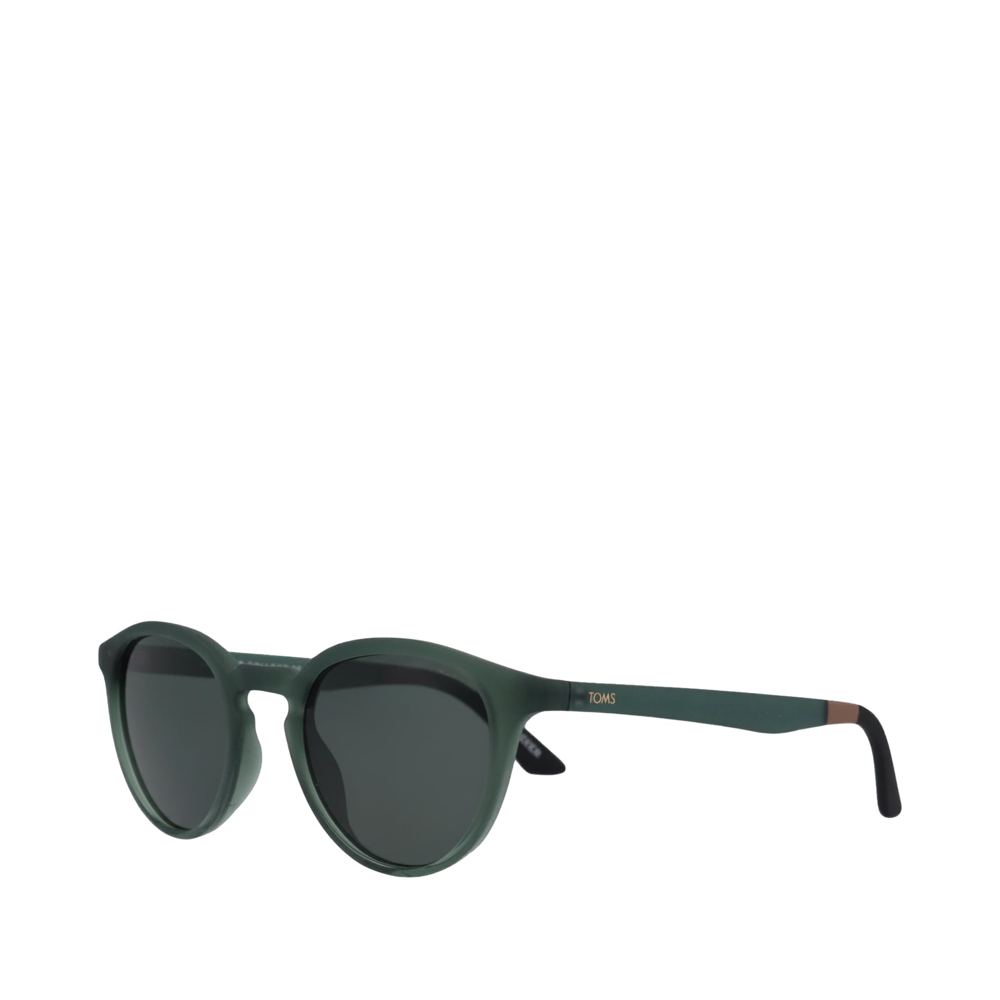 Jasper Traveler Sunglasses - Spruce Crystal-Bottle Green Side Angle View
