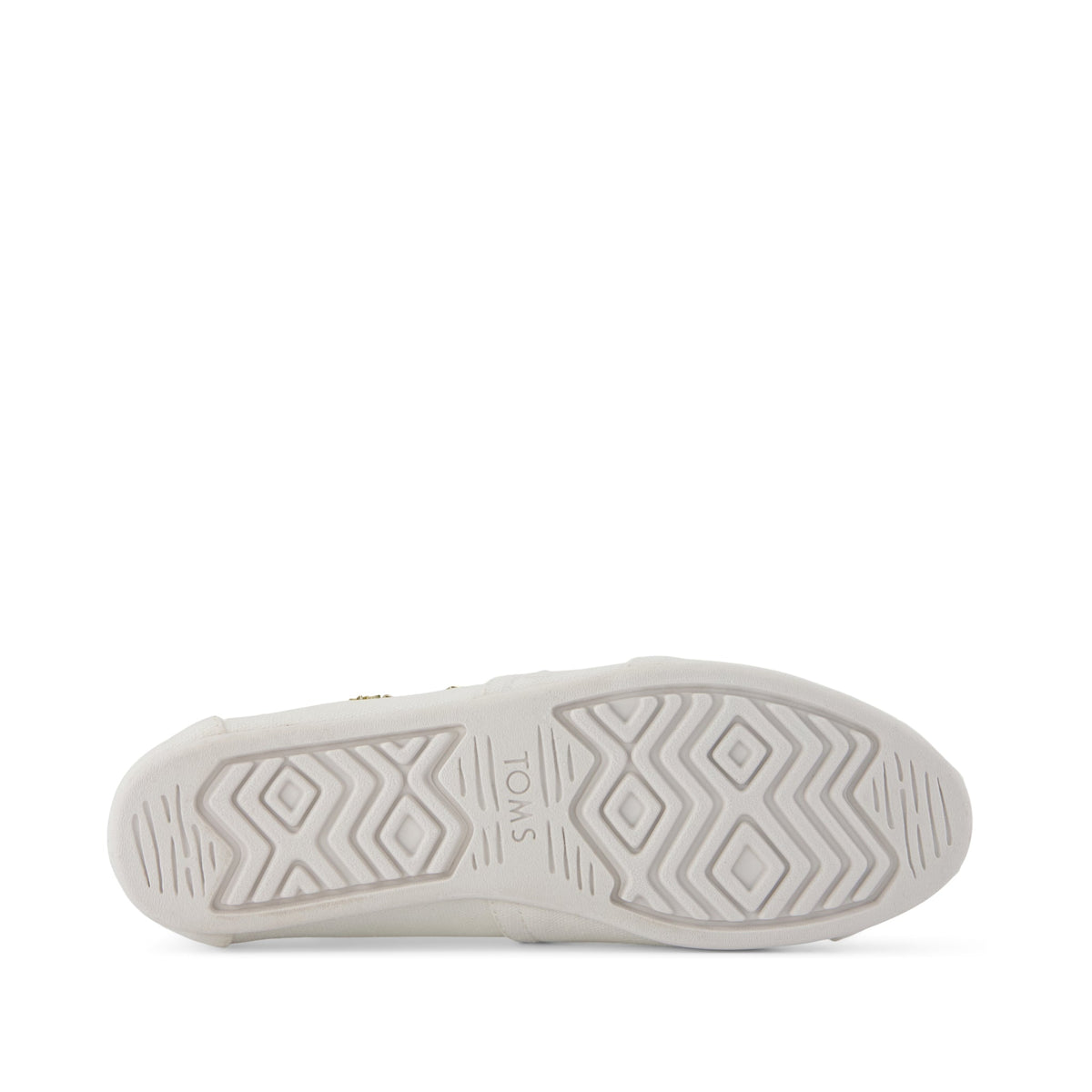 Alpargata Classic - White Recycled Cotton Canvas with Charms Bottom Sole View