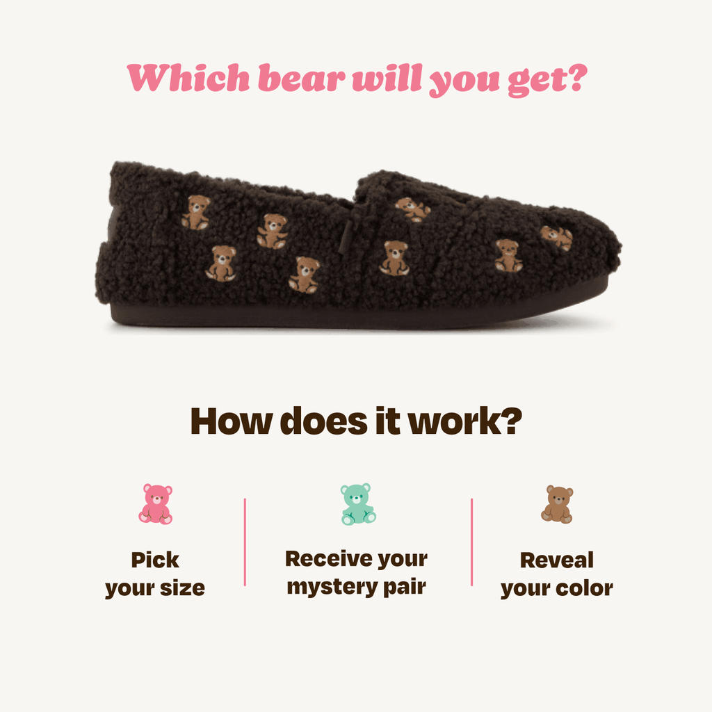 Womens Alpargata Classic Mystery Bag Faux Shearling Teddy Bear