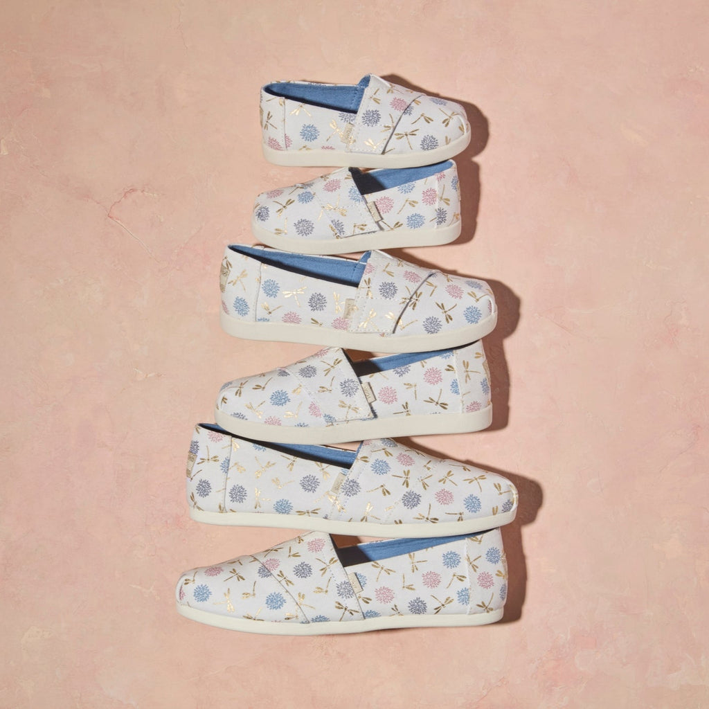 Family Matching Alpargata Classic Egret Dragonflies Laydown Shot