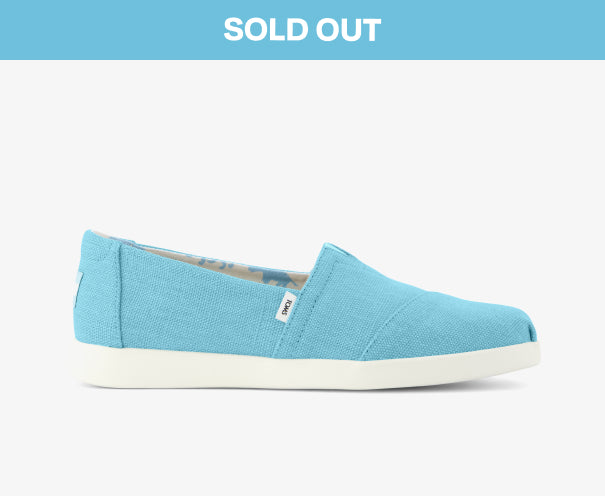 Women's Alpargata Plus TOMS Cerulean Blue