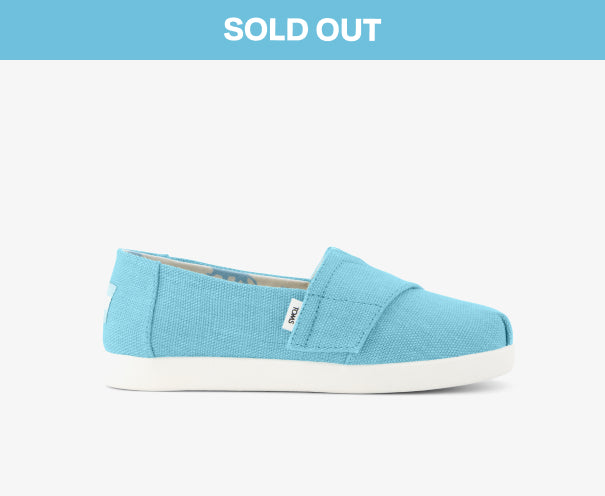 Alpargata Classic Kids Shoe TOMS Cerulean Blue